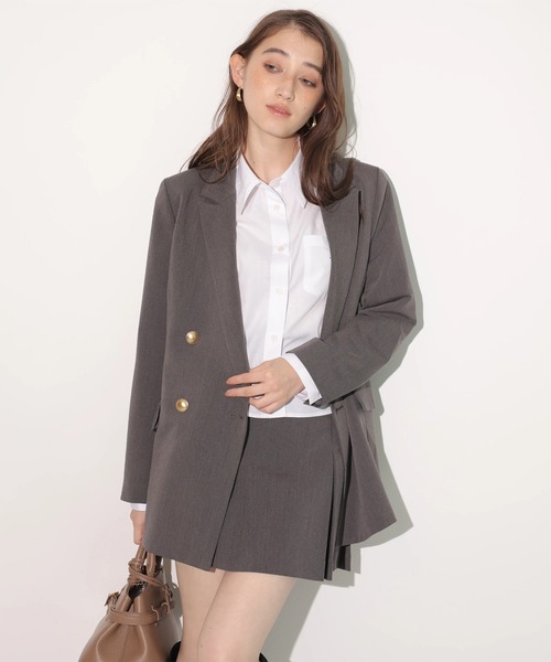 Rirandture（リランドチュール）の「ダブルジャケット（その他アウター・レディース・チャコールグレー/ネイビー/モカ・2/1/0）」の5枚目の写真