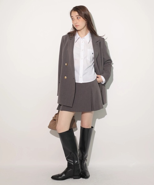 Rirandture（リランドチュール）の「ダブルジャケット（その他アウター・レディース・チャコールグレー/ネイビー/モカ・2/1/0）」の8枚目の写真