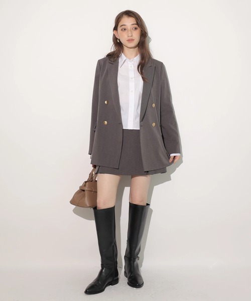 Rirandture（リランドチュール）の「ダブルジャケット（その他アウター・レディース・チャコールグレー/ネイビー/モカ・2/1/0）」の10枚目の写真