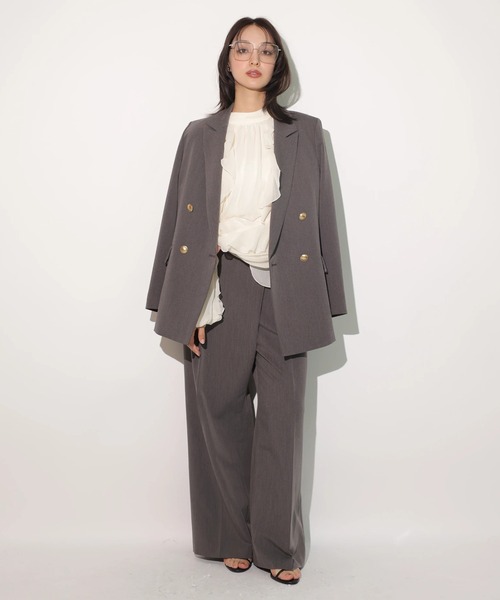 Rirandture（リランドチュール）の「ダブルジャケット（その他アウター・レディース・チャコールグレー/ネイビー/モカ・2/1/0）」の12枚目の写真