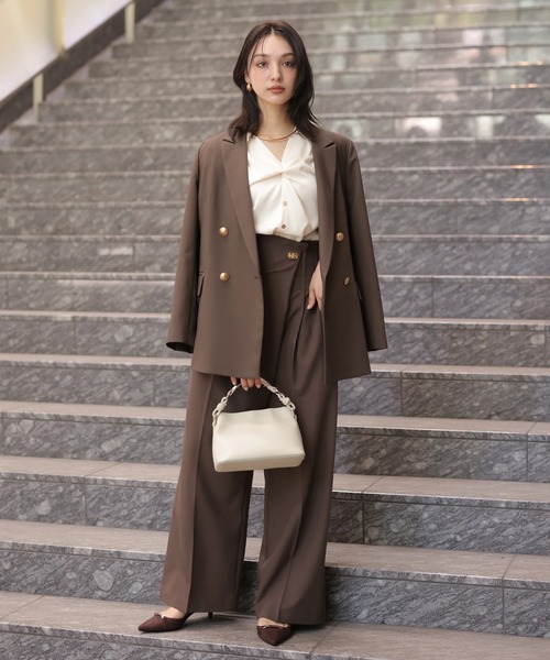 Rirandture（リランドチュール）の「ダブルジャケット（その他アウター・レディース・チャコールグレー/ネイビー/モカ・2/1/0）」の22枚目の写真