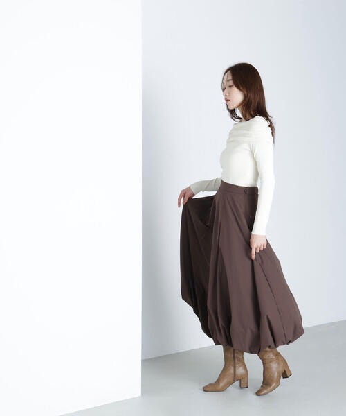 NATURAL BEAUTY BASIC(ナチュラルビューティーベーシック)の「◇オフショルコンパクトニット(ニット/セーター・レディース・ブラック/オフホワイト/ブラウン・FREE)」の12枚目の写真