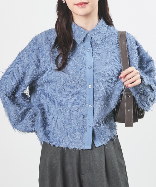 フリンジショート丈シャツ（シャツ/ブラウス）｜Honeys（ハニーズ）の