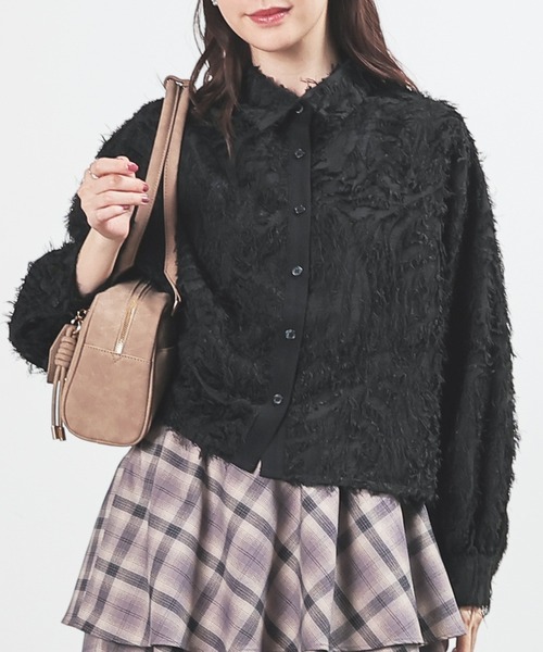 フリンジショート丈シャツ（シャツ/ブラウス）｜Honeys（ハニーズ）の