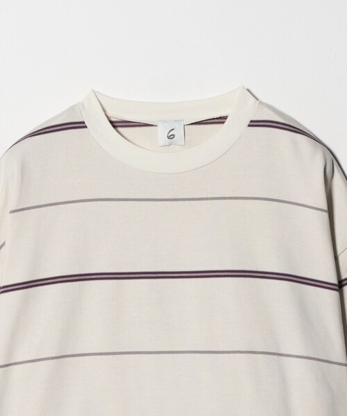 iiihs【ROKU】コットンワイドボーダープルオーバートップス 6(ROKU)＞コットン ワイド ボーダー プルオーバートップス（T