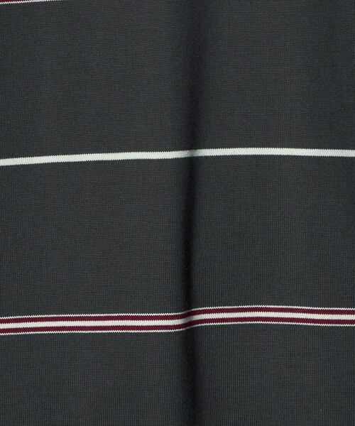 6(ROKU)＞コットン ワイド ボーダー プルオーバートップス（Tシャツ