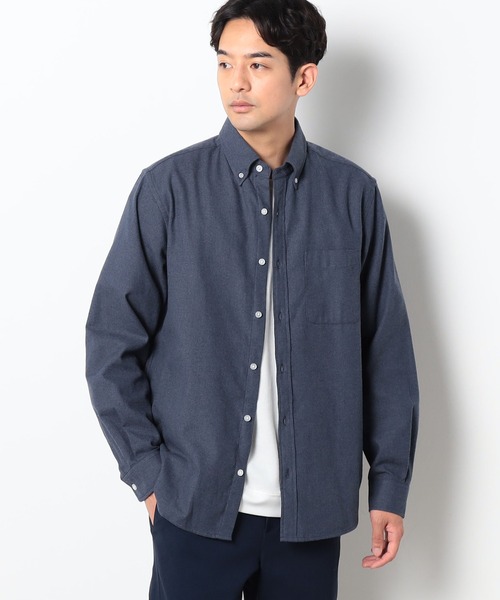 Grand PARK(グランドパーク)の「BROOKLYN OVERALL<ブルックリンオーバーオール>USAコットンボタンダウンシャツ(シャツ/ブラウス・メンズ・ネイビー/ピンク/チャコールグレー・LARGE/MEDIUM)」の4枚目の写真