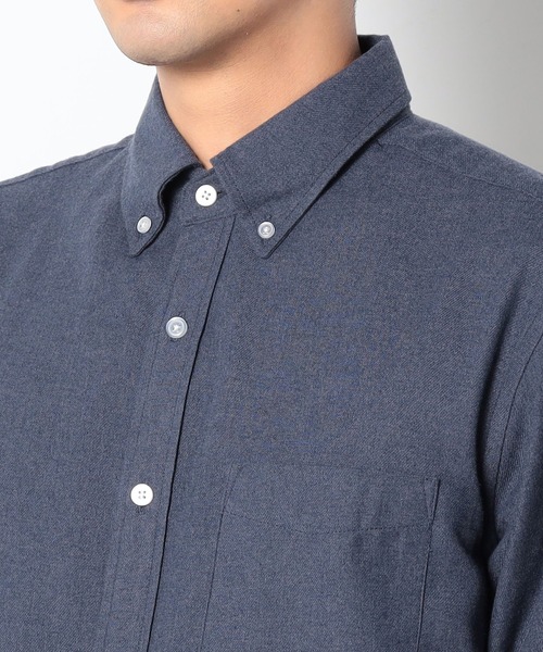 Grand PARK(グランドパーク)の「BROOKLYN OVERALL<ブルックリンオーバーオール>USAコットンボタンダウンシャツ(シャツ/ブラウス・メンズ・ネイビー/ピンク/チャコールグレー・LARGE/MEDIUM)」の11枚目の写真