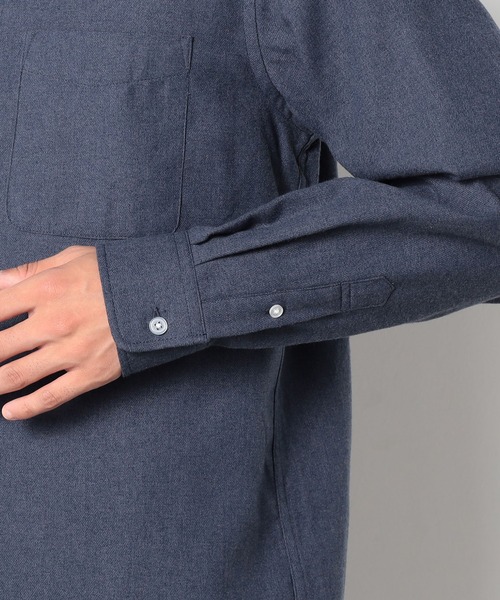 Grand PARK(グランドパーク)の「BROOKLYN OVERALL<ブルックリンオーバーオール>USAコットンボタンダウンシャツ(シャツ/ブラウス・メンズ・ネイビー/ピンク/チャコールグレー・LARGE/MEDIUM)」の7枚目の写真