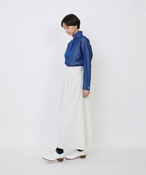 LOISIR（ロワズィール）の「【MTサイズ有り】コットン細コールガウチョパンツ（その他パンツ・レディース・ブラウン/グリーン/キナリ・M/MT）」の12枚目の写真