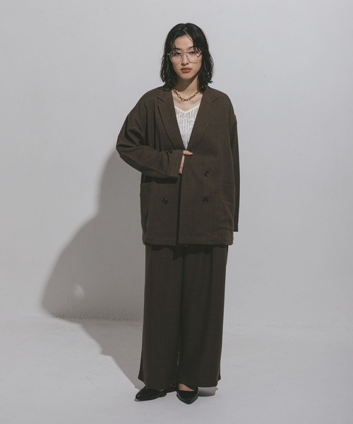 LEPSIM(レプシィム)の「ハニカムドビージャケット 572587(テーラードジャケット・レディース・ブラック/グレー/カーキブラウン・FREE)」の19枚目の写真