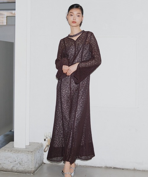 スウィッチングレースドレス / switching lace dress（ドレス