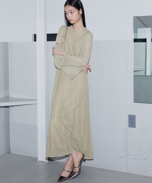 スウィッチングレースドレス / switching lace dress（ドレス