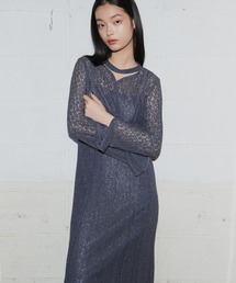 スウィッチングレースドレス / switching lace dress