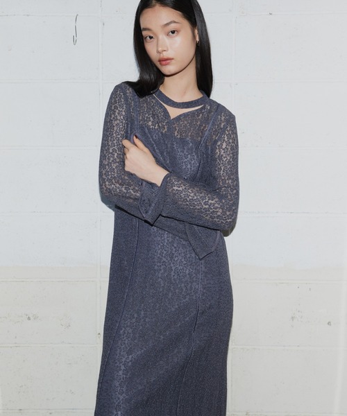 スウィッチングレースドレス / switching lace dress（ドレス