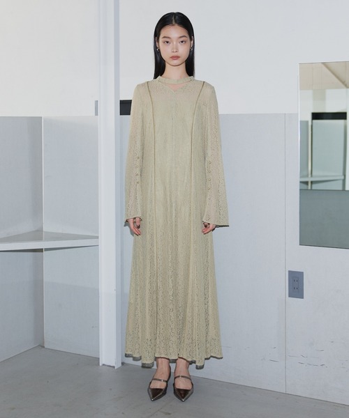 スウィッチングレースドレス / switching lace dress（ドレス