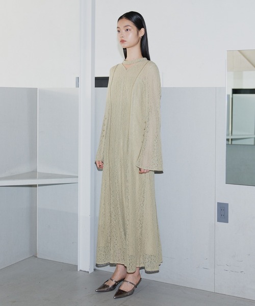 スウィッチングレースドレス / switching lace dress（ドレス