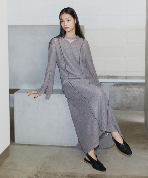 スウィッチングレースドレス / switching lace dress（ドレス