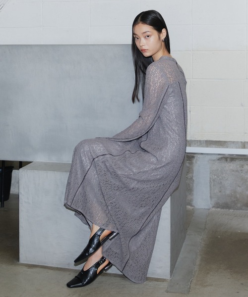 スウィッチングレースドレス / switching lace dress（ドレス