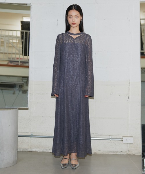 スウィッチングレースドレス / switching lace dress（ドレス
