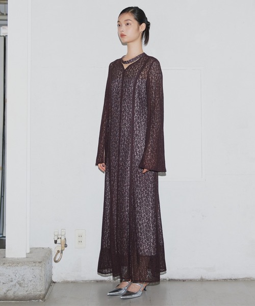 スウィッチングレースドレス / switching lace dress（ドレス