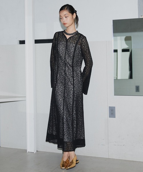 スウィッチングレースドレス / switching lace dress（ドレス