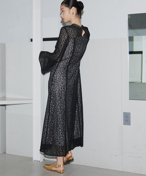 スウィッチングレースドレス / switching lace dress（ドレス