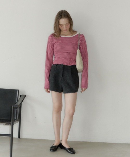 GIUNON（ジウノン）の「back frill short pants / バックフリルショートパンツ（その他パンツ・レディース・グレー・FREE）」の18枚目の写真