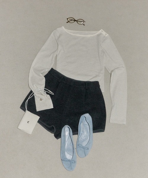 GIUNON（ジウノン）の「back frill short pants / バックフリルショートパンツ（その他パンツ・レディース・グレー・FREE）」の12枚目の写真