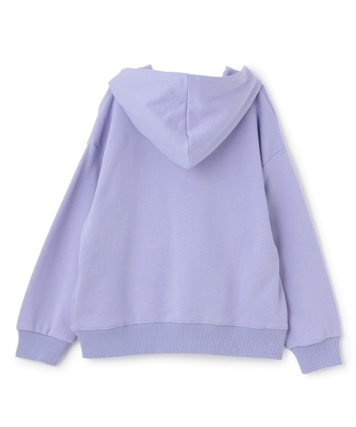 X-girl Stages（エックスガールステージス）の「【TBSドラマ フェイクマミー 着用アイテム】デニムパッチロゴジップパーカー（パーカー・キッズ・アイボリー/ラベンダー・140cm/110cm/120cm/130cm）」の10枚目の写真