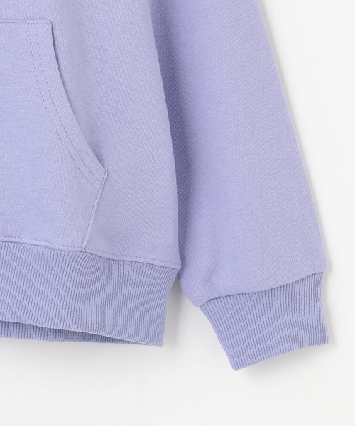 X-girl Stages（エックスガールステージス）の「【TBSドラマ フェイクマミー 着用アイテム】デニムパッチロゴジップパーカー（パーカー・キッズ・アイボリー/ラベンダー・140cm/110cm/120cm/130cm）」の13枚目の写真