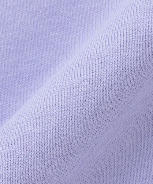 X-girl Stages（エックスガールステージス）の「【TBSドラマ フェイクマミー 着用アイテム】デニムパッチロゴジップパーカー（パーカー・キッズ・アイボリー/ラベンダー・140cm/110cm/120cm/130cm）」の3枚目の写真