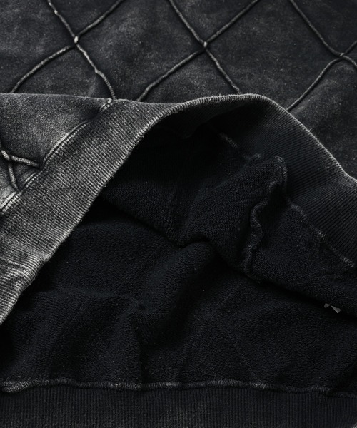 NOMA t.d.(ノーマティーディー)の「Hand Dye Diamond Twist Sweat(スウェット・メンズ・ブラック・4/3)」の6枚目の写真