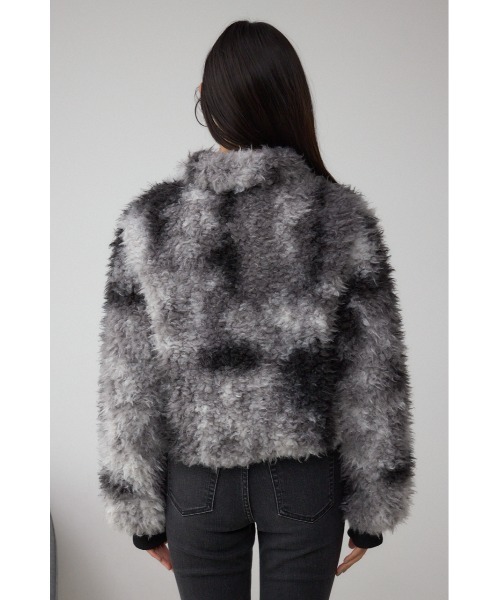 AZUL by moussy（アズールバイマウジー）の「カーリーボアショートブルゾン（ブルゾン・レディース・ブラウン系その他/ブラック系その他・FREE）」の8枚目の写真