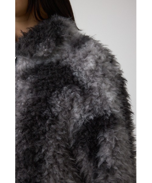 AZUL by moussy（アズールバイマウジー）の「カーリーボアショートブルゾン（ブルゾン・レディース・ブラウン系その他/ブラック系その他・FREE）」の10枚目の写真