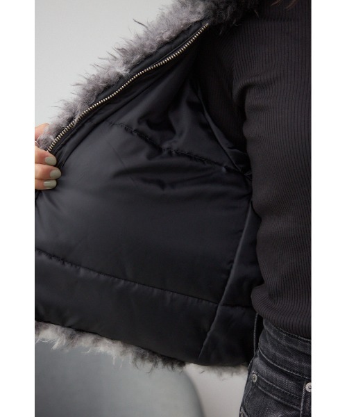 AZUL by moussy（アズールバイマウジー）の「カーリーボアショートブルゾン（ブルゾン・レディース・ブラウン系その他/ブラック系その他・FREE）」の15枚目の写真