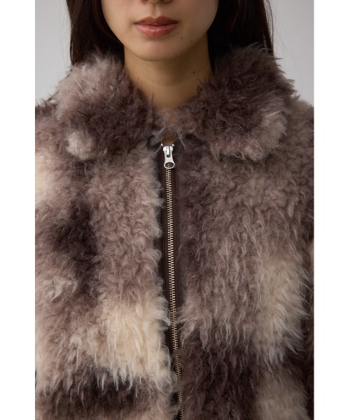 AZUL by moussy（アズールバイマウジー）の「カーリーボアショートブルゾン（ブルゾン・レディース・ブラウン系その他/ブラック系その他・FREE）」の22枚目の写真