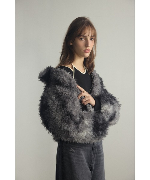 カーリーボアショートブルゾン（ブルゾン）｜AZUL BY MOUSSY（アズール