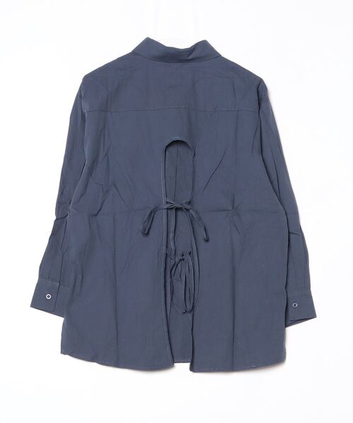 gossip!ロサンゼルス(ゴシップロサンゼルス)の「YUGA バックコンシャス リボンシャツ トップス(シャツ/ブラウス・レディース・ブルー/ホワイト・FREE)」の7枚目の写真