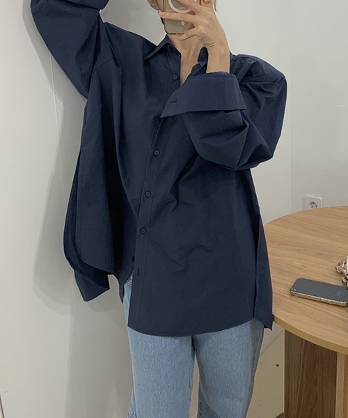 gossip!ロサンゼルス(ゴシップロサンゼルス)の「YUGA バックコンシャス リボンシャツ トップス(シャツ/ブラウス・レディース・ブルー/ホワイト・FREE)」の14枚目の写真