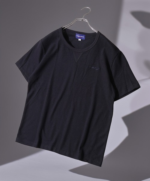 STAY GOLD(ステイゴールド)の「【STAYGOLD】 サーマル ワンポイント刺繍 半袖 Tシャツ / Thermal One-Point Embroidery Short Sleeve T-Shirt(Tシャツ/カットソー・メンズ・アイボリー/ネイビー/チャコールグレー・S/M/L)」の1枚目の写真