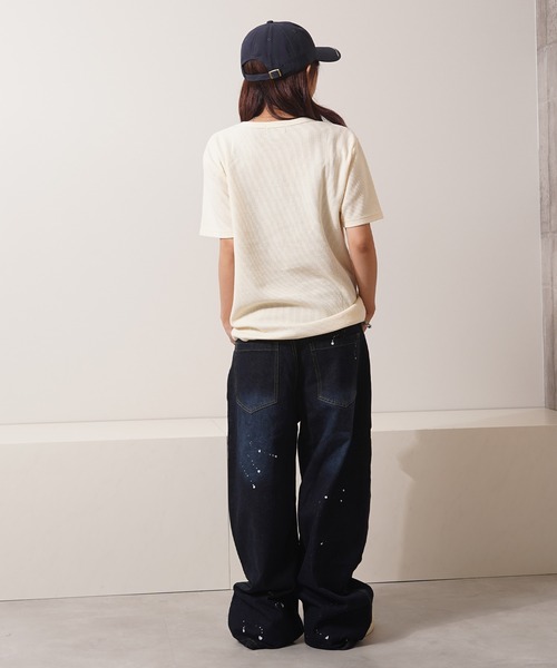 STAY GOLD(ステイゴールド)の「【STAYGOLD】 サーマル ワンポイント刺繍 半袖 Tシャツ / Thermal One-Point Embroidery Short Sleeve T-Shirt(Tシャツ/カットソー・メンズ・アイボリー/ネイビー/チャコールグレー・S/M/L)」の22枚目の写真