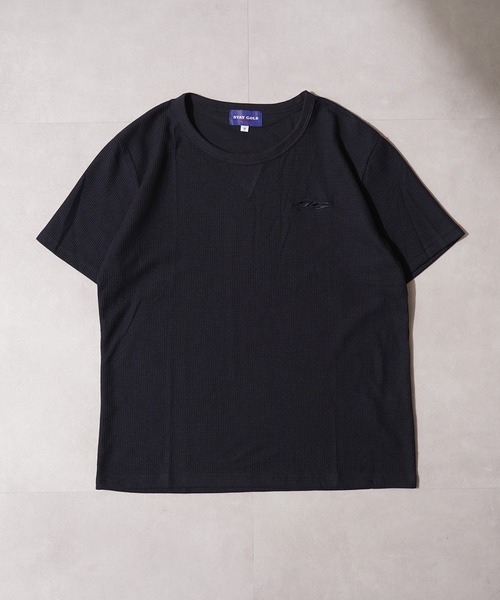 STAY GOLD(ステイゴールド)の「【STAYGOLD】 サーマル ワンポイント刺繍 半袖 Tシャツ / Thermal One-Point Embroidery Short Sleeve T-Shirt(Tシャツ/カットソー・メンズ・アイボリー/ネイビー/チャコールグレー・S/M/L)」の13枚目の写真