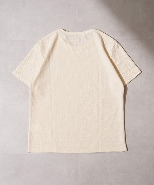 STAY GOLD(ステイゴールド)の「【STAYGOLD】 サーマル ワンポイント刺繍 半袖 Tシャツ / Thermal One-Point Embroidery Short Sleeve T-Shirt(Tシャツ/カットソー・メンズ・アイボリー/ネイビー/チャコールグレー・S/M/L)」の6枚目の写真