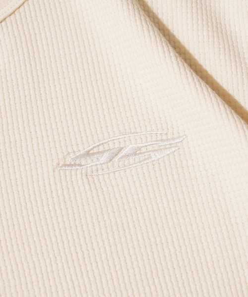 STAY GOLD(ステイゴールド)の「【STAYGOLD】 サーマル ワンポイント刺繍 半袖 Tシャツ / Thermal One-Point Embroidery Short Sleeve T-Shirt(Tシャツ/カットソー・メンズ・アイボリー/ネイビー/チャコールグレー・S/M/L)」の8枚目の写真
