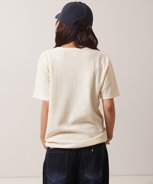 STAY GOLD(ステイゴールド)の「【STAYGOLD】 サーマル ワンポイント刺繍 半袖 Tシャツ / Thermal One-Point Embroidery Short Sleeve T-Shirt(Tシャツ/カットソー・メンズ・アイボリー/ネイビー/チャコールグレー・S/M/L)」の20枚目の写真