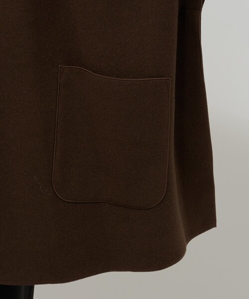 Omekashi(オメカシ)の「ニットパイルノーカラージャケット(その他アウター・レディース・ブラウン/ベージュ・FREE)」の9枚目の写真