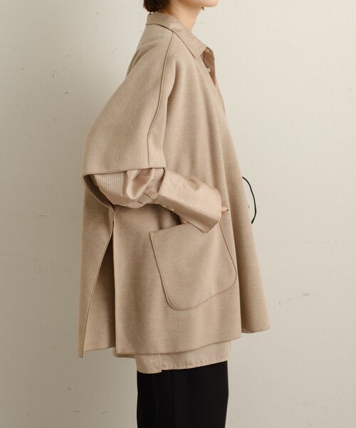 Omekashi(オメカシ)の「ニットパイルノーカラージャケット(その他アウター・レディース・ブラウン/ベージュ・FREE)」の16枚目の写真