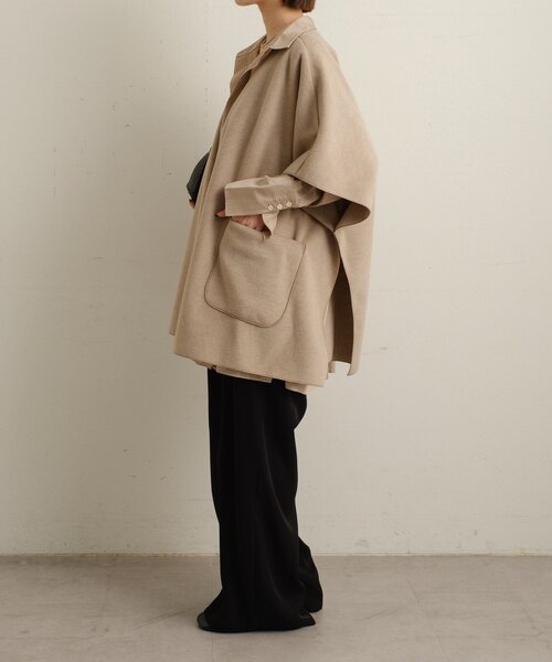 Omekashi(オメカシ)の「ニットパイルノーカラージャケット(その他アウター・レディース・ブラウン/ベージュ・FREE)」の19枚目の写真