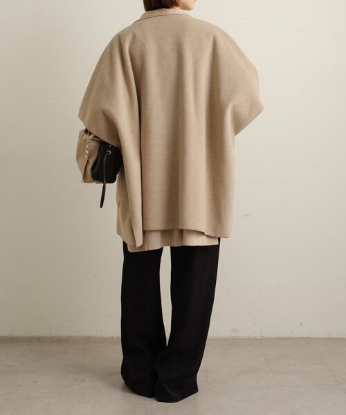 Omekashi(オメカシ)の「ニットパイルノーカラージャケット(その他アウター・レディース・ブラウン/ベージュ・FREE)」の20枚目の写真